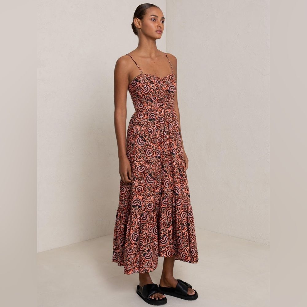 A.L.C. Lilah Printed Midi Dress, Revolve, NWT, Size 8 - Picture 7 of 10